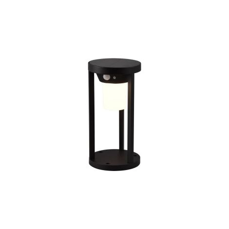 Borne extérieure CARMO noire LED 2W IP54 capteurs Trio