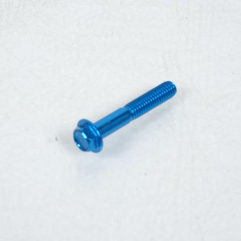 Vis hexagonale 8mm M6 pas 100 35mm anodisé Bleu 3AS Racing pour (1/2)