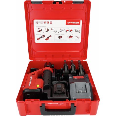 Rothenberger Sertisseuse sur batterie ROMAX 4000 Set M15-22-28 mm, 4 Ah, EU AMPShare