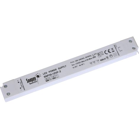 Dehner Elektronik SNP30-12VF-2 LED-Trafo Konstantspannung 30 W 0 - 2.5 A 12 V/DC nicht dimmbar, Mon