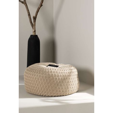 Sam pouf beige. (1/4)