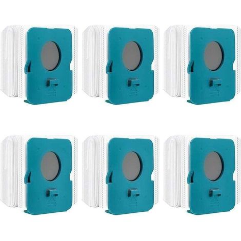 6 Pièces Sac à Poussière Clean Station pour Samsung Bespoke Jet VCA-ADB95, Sacs de Rechange pour Aspirateur, Sacs d'Aspirateur, Accessoires pour Aspirateurs