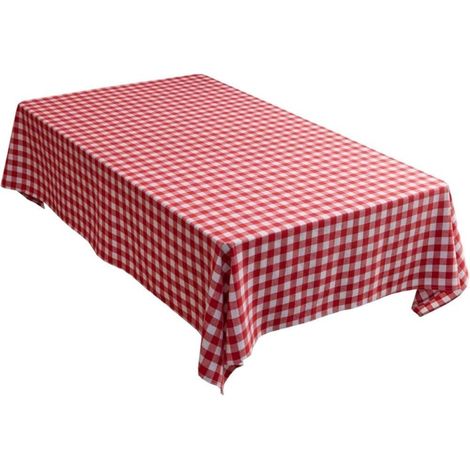 Nappe À Carreaux Rouge, Nappe De Noël Rectangulaire, Nappe À Carreaux pour Table À Manger, pour Pique-Nique, Maison, Cheminée, Mesa (1/5)