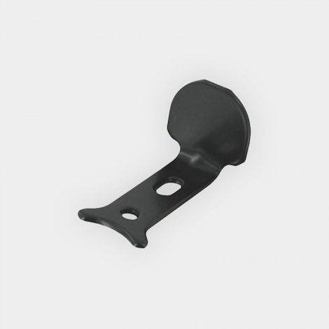 Gefradis – Butée d'espagnolette aluminium noir prépercée pour volet battant – Lot de 2 – Diamètre perçage 6mm – Encombrement 65x38x34mm