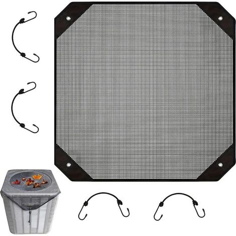 Housse de protection imperméable pour climatiseur extérieur en maille,Idéale pour terrasse, systèmes muraux, utilisation dans la cour, design résistant aux intempéries(91x91cm) (1/5)