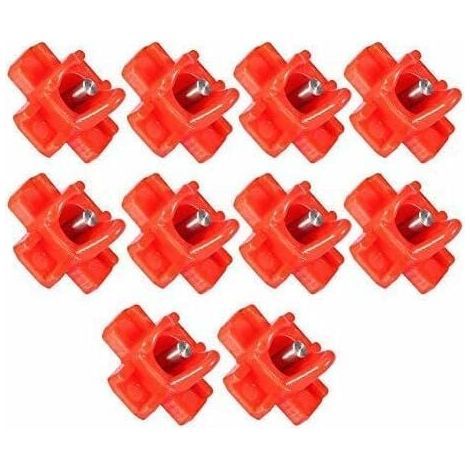 Abreuvoir Poules, 10pcs Poulet Automatique en Eau Côté Horizontal Mamelons au Poulet élevage de la Volaille Distributeur d'eau Potable Abreuvoirs pour Canards Poule Dindes Oies-Fei Yu (1/4)