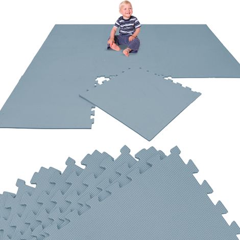 8 Pezzi Tappeto Gioco Bambini - Piastrelle Puzzle EVA 50x50 Pavimento Protettivo