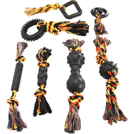 Coffret cadeau de jouet interactif à mâcher pour le nettoyage des dents des chiens de grande, moyenne et petite taille (1/5)