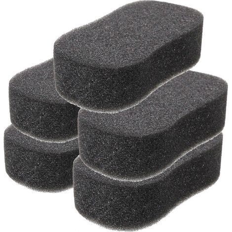 Lot de 5 éponges de nettoyage pour chevaux, lingettes éponges, outils de bain pour chevaux-12.50X6.50X3.50CM-Black
