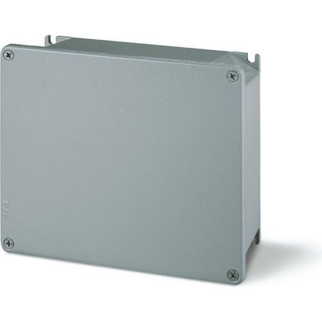 Scame scatola metallo cassetta e coperchio alubox 100x100x59 in lega di alluminio completa di viti per il fissaggio 653.00