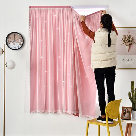 Rideau occultant adhésif portable 0.7x1.0m, installation facile pour fenêtre de chambre