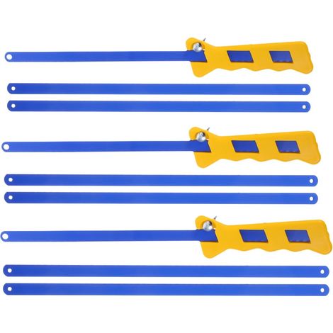 Mini Scie à Main 30 CM Poignée Plastique Ergonomique - Kit 3 Cadres 9 Lames (1/5)