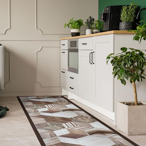 passatoia in vinile "runner" fantasia "tropical hexagons", 180x50 cm (1/5)