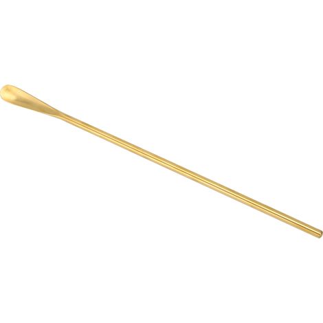 Edelstahl-Rührlöffel mit langem Griff, kleiner Kaffeelöffel, Rührstab für Büro, Zuhause, Restaurant, Goldfarben (1/5)