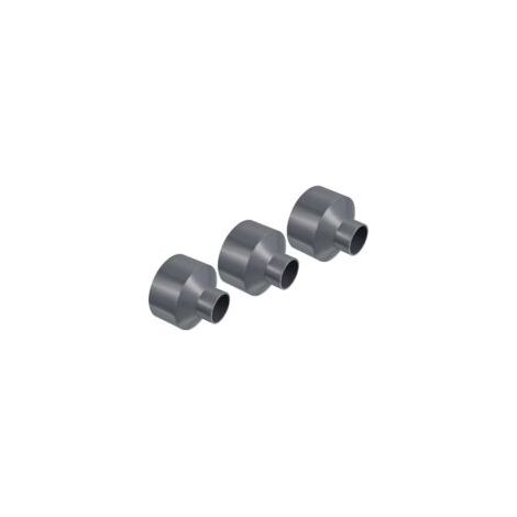 Riduttore per tubo in PVC 110x50mm dritto grigio, 2 pezzi, raccordo adattatore per tubo - Crezuo