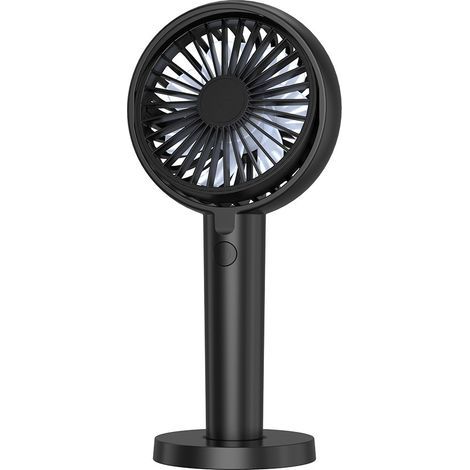 Mini ventilatore da tavolo, potente ventilatore da tavolo con base adesiva, ventilatore USB, piccolo ventilatore portatile con 3 impostazioni di velocità, P-fan (1/5)