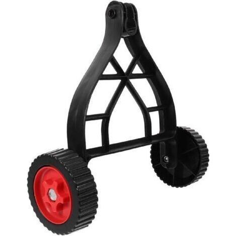 Drive wheel for lawnmowers, adjustable support wheel for brushcutters and trimmers, lightweight and precise cutting accessories, compatible with straight-shank tools, robust construction (1/5)