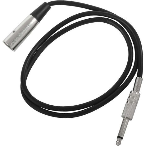 Câble XLR 3 broches vers jack 6,35 mm mâle 6,35 mm (1/4 pouce) de 1 mètre (3,3 pieds) (1/5)