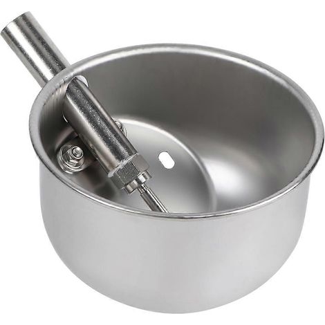 Runder Edelstahl-Wassertrog für Ferkel, automatische Tränke für Schweinehalter, robuster Tränknapf für Nutztiere (1/5)