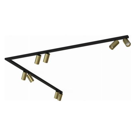 Nowodvorski Mono Corner barre spots 8xGU10 laiton noir