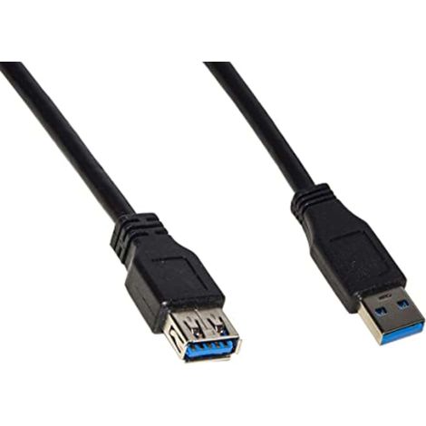 CAVO USB 3.0 A-A 5MT M/F PROLUNGA BK IN RAME