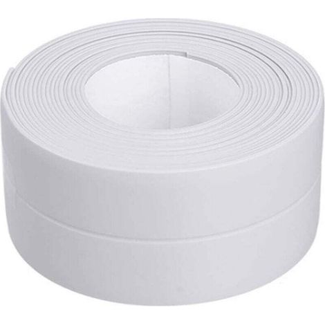 Ruban Étanche - PVC - 3 2 M X 3 8 Cm - Blanc - Pour Joint Cuisine Salle De Bain - 1 Pièce (1/4)