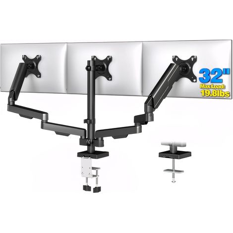 Support Ecran PC 3 Ecran, Support pour Moniteurs de 17 à 27 (1/3)