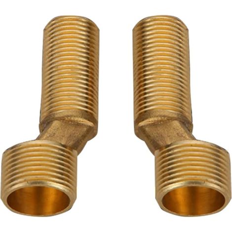 CSPARKV Offset-Anschluss für Bad-Duschmischer, Messing-Winkel-Reduzieranschluss, verstellbarer Schwenkarm, Gegen-Winkel-Wandanschluss, langer Offset-Anschluss, Gold C (1/3)