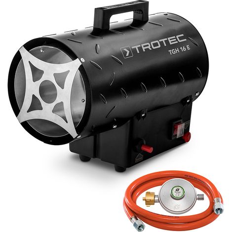 TROTEC Gasheizgebläse TGH 16 E – Heizleistung 15 kW – Elektroheizer Luftmenge 580 m³/h – Gaskanone, Bauheizer (1/5)