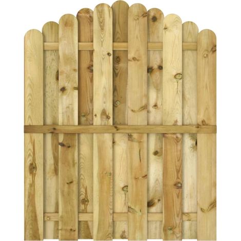 Portail de jardin Bois de pin imprégné 100x125 cm (1/5)