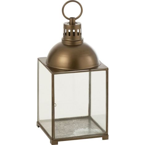 Lanterne Design en Verre "Hagrid" 57cm Bronze (1/3)