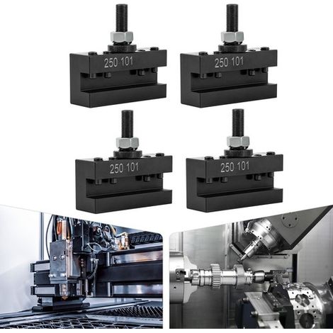4pcs 250-101 Turning & Facing Holders CNC Lathes Tool Post Holder Set Quick Change (1/5)