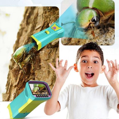 Microscope portable léger pour enfants avec 8 LED et 32 Go de stockage (1/4)
