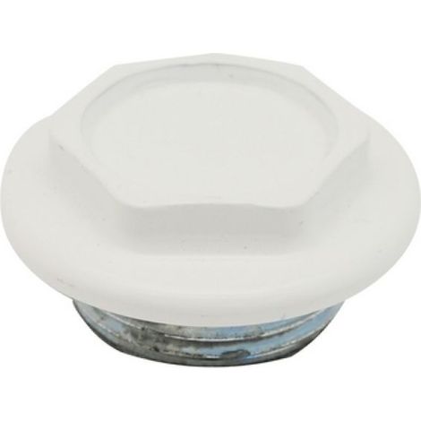 TAPPO CIECO DX / SX ZINCATO VERNICIATO PER RADIATORI FL 48 1&quot Sx Bianco