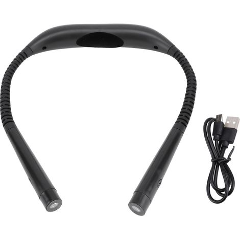 Lampe de lecture cou 60LM, 3 couleurs, température réglable, luminosité, tête rotative, lampe de chargement USB, pour chambre à coucher, dortoir, école (1/5)