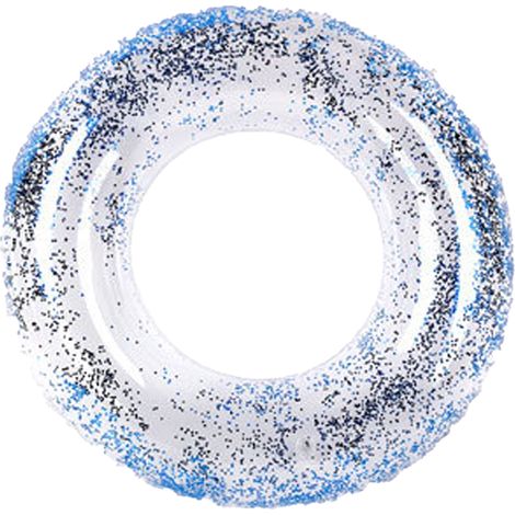 Anneau De Natation Gonflable - Pour Enfants Et Adultes - Avec Paillettes Transparentes - 1 Pièce (1/5)