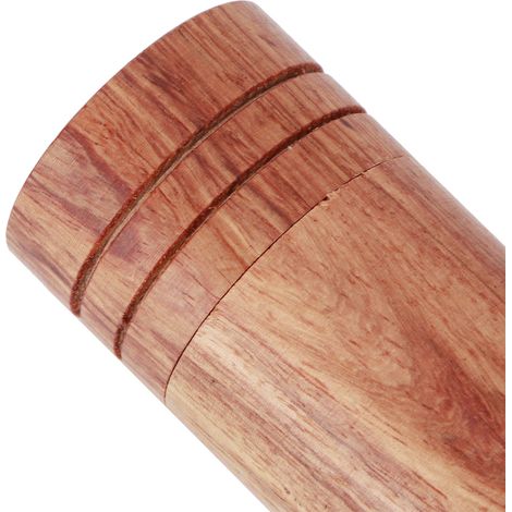Lot de 10 boîtes cylindriques en bois pour huiles essentielles, flacons de rangement et étuis de transport (diamètre extérieur : 2,9 cm). (1/5)