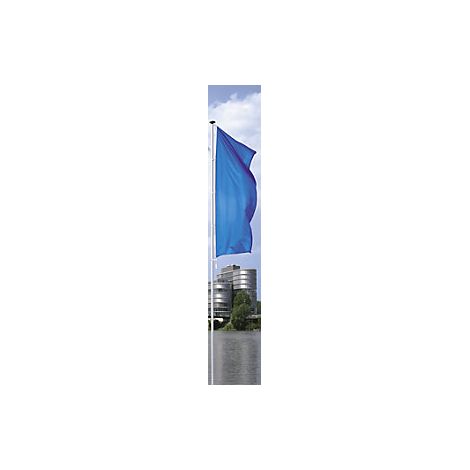 Asta para banderas de aluminio PIRAT  sin pluma  altura sobre
