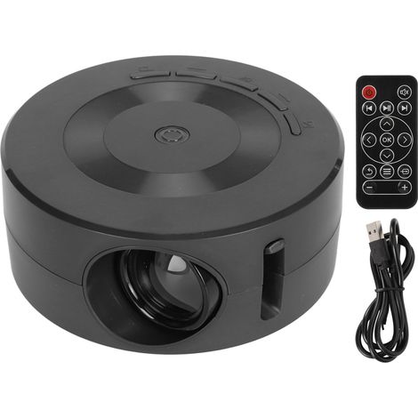 Projecteur LED Mini - 1080p - Haut-Parleur Intégré - Fonction Miroir Écran pour iOS et Android - Alimentation Mobile - 1 Pièce