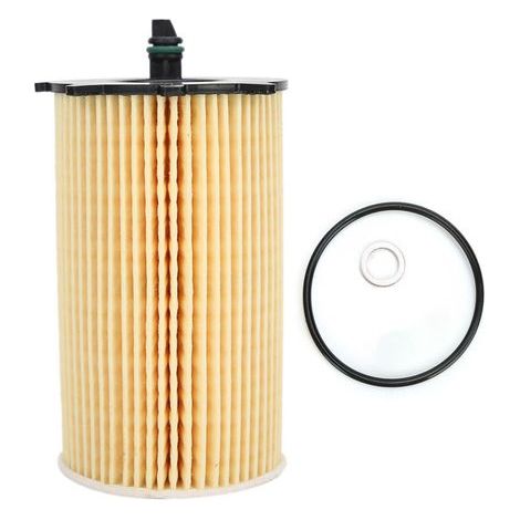 Filtre à huile avec joint en silicone et clapet anti-retour haute capacité, adapté aux moteurs V6 3,5 L facile à installer et réutilisable. (1/2)