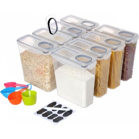 Airtight Food Storage Containers, 3.7L, 8-Pack (1/5)