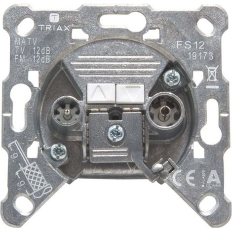 2-fach Durchgangsdose AD: 12 dB 5-1000 MHz, TV+RF 306292 (1/4)