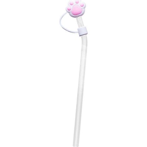 Bouchons de paille, accessoires en silicone pour tasses et bouteilles, résistants aux éclaboussures-Paw (1/5)