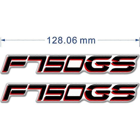Protection de réservoir, emblème, logo, autocollants de carénage et de garde-boue en aluminium pour BMW G310GS, F650GS, F750GS, F850GS et F 650, 750, 850 GS - Rouge (1/5)