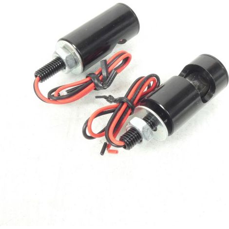 paar runde Kennzeichenbeleuchtung schwarz universal 12v für (1/5)