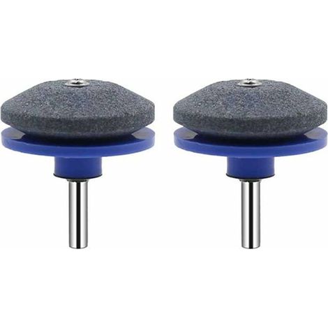 Aiguiseur de Lame pour Tondeuse à Gazon 50 mm – Compatible avec Perceuse Électrique – Meule Abrasive pour Affûtage Précis – Lot de 2