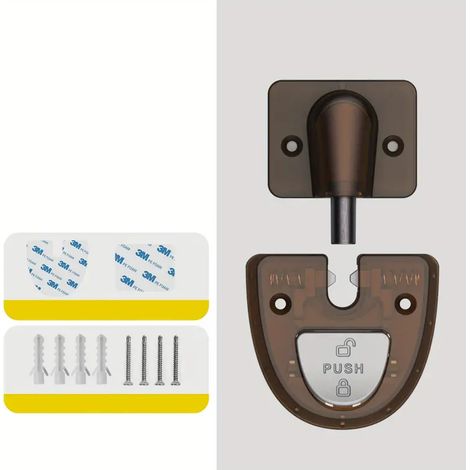 Dispositivo de succión de puerta a prueba de viento, dispositivo amortiguador de puerta de baño oculto sin taladro, dispositivo de succión de puerta silencioso, dispositivo de succión de piso