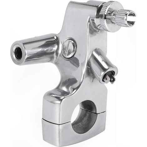 Porte-embrayage argenté pour guidon de 1 pouce, compatible Shadow 600 et VT750, support de levier robuste, fixation stable pour moto. (1/5)
