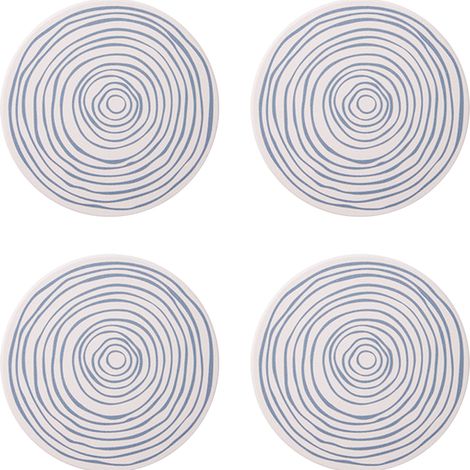 Sous-Verre En Pierre Céramique Avec Base En Liège Absorbant L Humidité Protection De Table Lot De 4 (1/5)