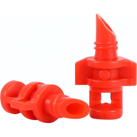 50 pièces buses à micro-brouillard 360° rouges en plastique pour jardin gazon arrosage système d'irrigation
